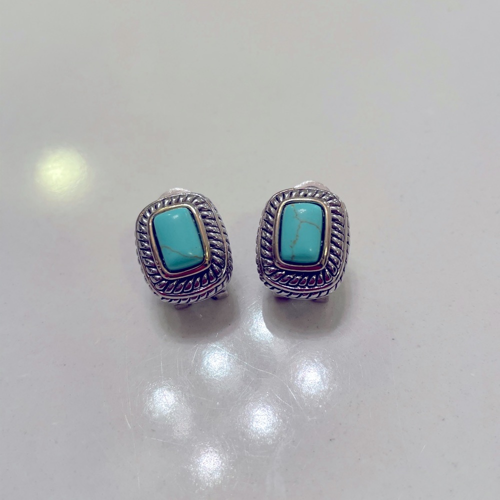 Sterling Silver Turquoise Earrings! 3 for $10!